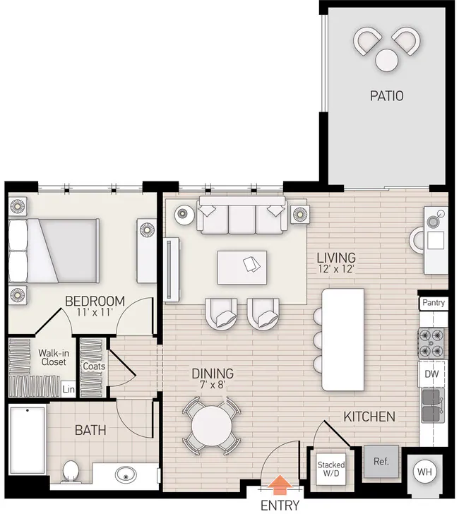 River View I - Plan H 429 floor plan